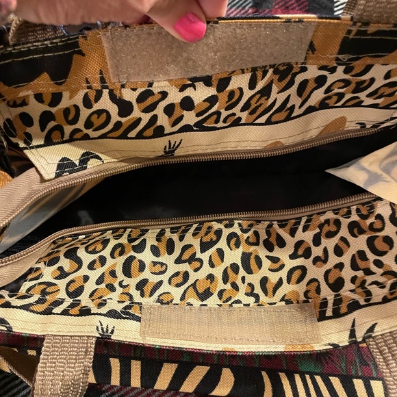 Safari Animal Print Tote New No Tags beautiful - Picture 6 of 11